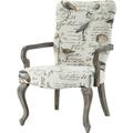 Madison Park Goose Neck Arm Chair - Cream FPF18-0020